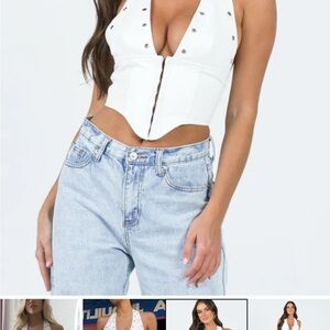 White Corset Top